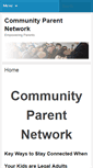 Mobile Screenshot of communityparentnetwork.org