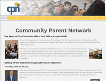 Tablet Screenshot of communityparentnetwork.org